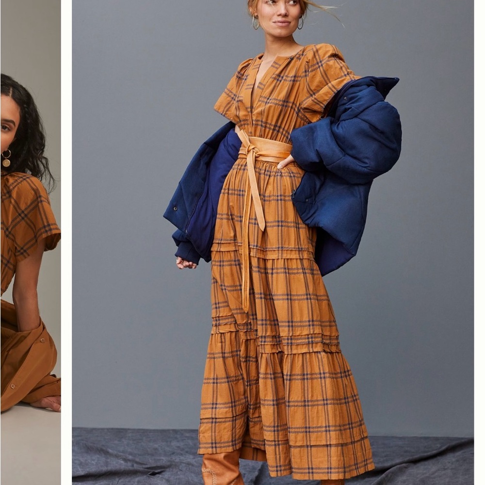 Anthropologie Maeve Somerset Plaid Dress - Small